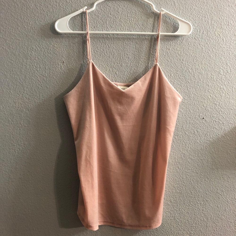 Spaghetti strap velvet top